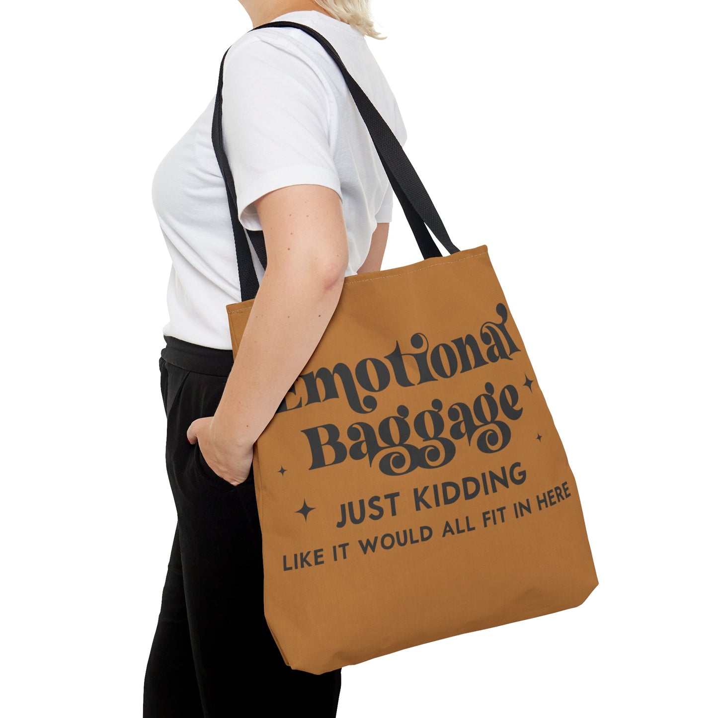 Emotional Baggage Brown Tote Bag - holistichunnie.com