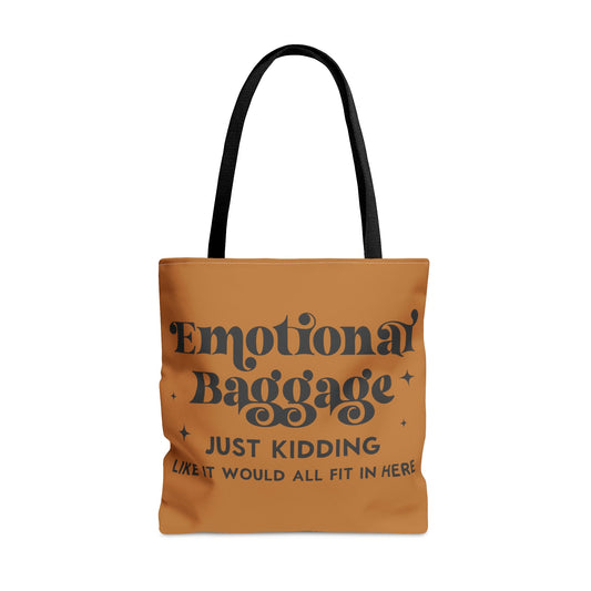 Emotional Baggage Brown Tote Bag - holistichunnie.com