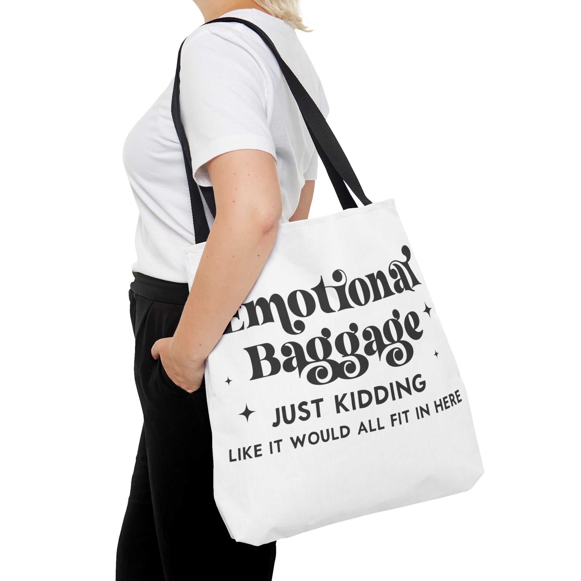 Emotional Baggage White Tote Bag - holistichunnie.com